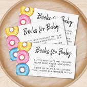 Boeken voor Baby shower Baby donuts Informatiekaartje