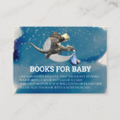 Boeken voor Baby shower Dragon Knight Informatiekaartje (Voorkant)