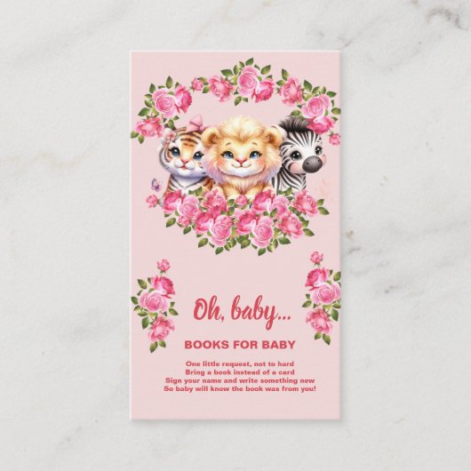 Boeken voor Baby shower Enclosure Kaart (Voorkant)