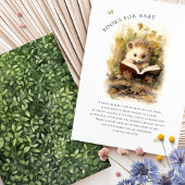 Boeken voor Baby shower Hedgehog Enclosure Kaart
