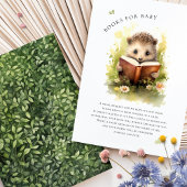 Boeken voor Baby shower Hedgehog Enclosure Kaart