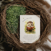 Boeken voor Baby shower Hedgehog Enclosure Kaart