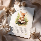 Boeken voor Baby shower Hertenleefruimte Kaart