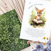 Boeken voor Baby shower Hertenleefruimte Kaart