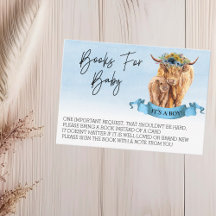 Boeken voor Baby shower Highland Koe Boy Calf