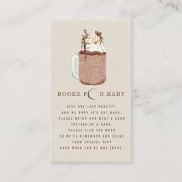 Boeken voor Baby shower iCoffee Book Request Informatiekaartje
