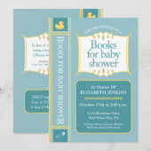 Boeken voor Baby shower Kaart (Voorkant / Achterkant)
