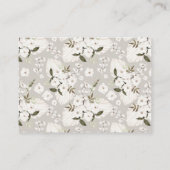 Boeken voor Baby shower Kaart Neutral Boho Floral (Achterkant)