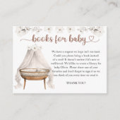 Boeken voor Baby shower Kaart Neutral Boho Floral (Voorkant)