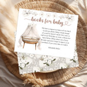 Boeken voor Baby shower Kaart Neutral Boho Floral