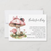 Boeken voor Baby shower Ladybug Mushroom Kaart (Voorkant)