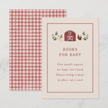 Boeken voor baby shower met kippen schuur charmant