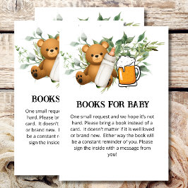 Boeken voor baby shower spel een baby is brouwen t informatiekaartje