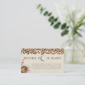 Boeken voor Baby shower van Baby van koffie Informatiekaartje (Staand voorkant)