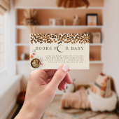 Boeken voor Baby shower van Baby van koffie Informatiekaartje