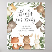 Boeken voor Baby shower van bosgebieden voor Baby Poster (Voorkant)