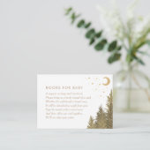 Boeken voor Baby shower van bossen voor Baby Informatiekaartje (Staand voorkant)