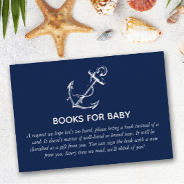 Boeken voor Baby shower van het Baby-anker Informatiekaartje