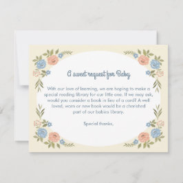 Boeken voor Baby Shower Vlakte Notitiekaart Notitiekaartje