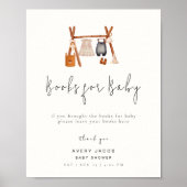 Boeken voor Baby Sign | Boho Kleding Baby shower Poster (Voorkant)