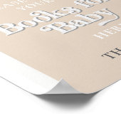 Boeken voor Baby Sign Disco Ball Baby shower Poster (Hoek)