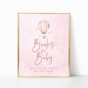 Boeken voor Baby Sign met Heet Lucht Ballon Thema  Poster