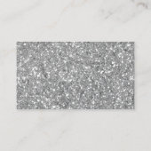 Boeken voor Baby Silver Glitter Baby shower Informatiekaartje (Achterkant)