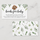 Boeken voor Baby Speelgoed Poodle Waterverf Boho G Informatiekaartje (Voorkant / Achterkant)