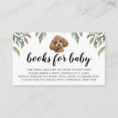 Boeken voor Baby Speelgoed Poodle Waterverf Boho G Informatiekaartje (Voorkant)