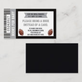 Boeken voor Baby, Sport, Football Baby shower Informatiekaartje (Voorkant / Achterkant)