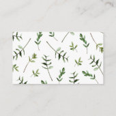 Boeken voor Baby St. Bernard Boho Greenery Informatiekaartje (Achterkant)