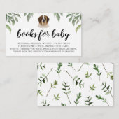 Boeken voor Baby St. Bernard Boho Greenery Informatiekaartje (Voorkant / Achterkant)