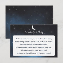 Boeken voor baby Sterrennacht Baby shower Kaart