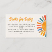 Boeken voor Baby Sun Baby shower Enclosure Kaart (Voorkant)