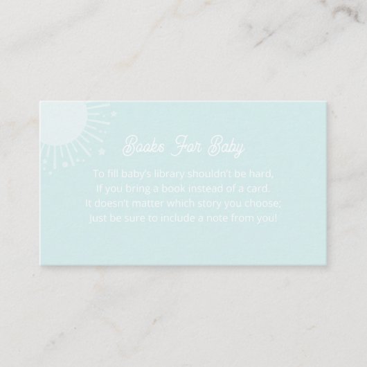 Boeken voor Baby Sun Enclosure Kaart (Voorkant)