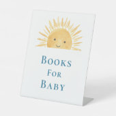 Boeken voor Baby Sun-Theme Baby shower Reclamebord Met Voetstuk (Voorkant)