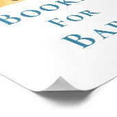 Boeken voor Baby Sun-Theme Baby shower Sign Poster (Hoek)