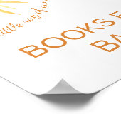 Boeken voor Baby Sunshine Baby shower Sign Poster (Hoek)