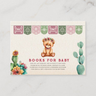 Boeken voor Baby Taco Teddy Bear Baby shower Fiest Informatiekaartje