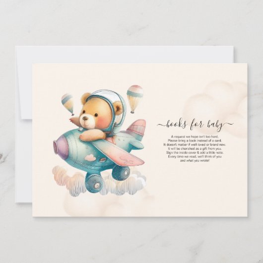 Boeken voor Baby Teddibeer Kaart (Voorkant)