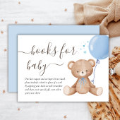 Boeken voor Baby | Teddy Bear Balloon Baby shower Informatiekaartje