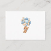 Boeken voor Baby Teddy Bear Blue Balloons Enclosur Informatiekaartje (Achterkant)