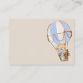 Boeken voor Baby Teddy Bear Blue Boho Informatiekaartje (Achterkant)