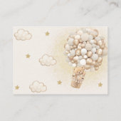 Boeken voor Baby Teddy Bear Boho Balloons Informatiekaartje (Achterkant)