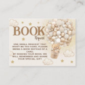 Boeken voor Baby Teddy Bear Boho Balloons Informatiekaartje (Voorkant)