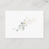 Boeken voor Baby Teddy Bear Greenery Foliage Invit Informatiekaartje (Achterkant)