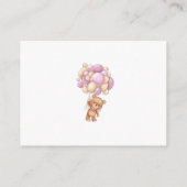 Boeken voor Baby Teddy Bear Pink Balloons Enclosur Informatiekaartje (Achterkant)