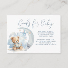 Boeken voor Baby - Teddybeer die een boek leest Informatiekaartje