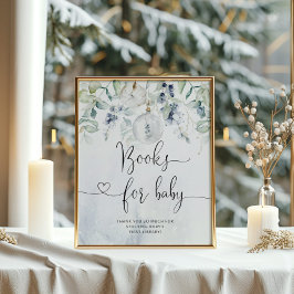 Boeken voor baby-teken. Winterboeken voor baby Poster