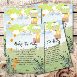 Boeken voor Baby The Adventure Begin Hot Air Ballo Informatiekaartje